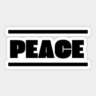 The peace Sticker